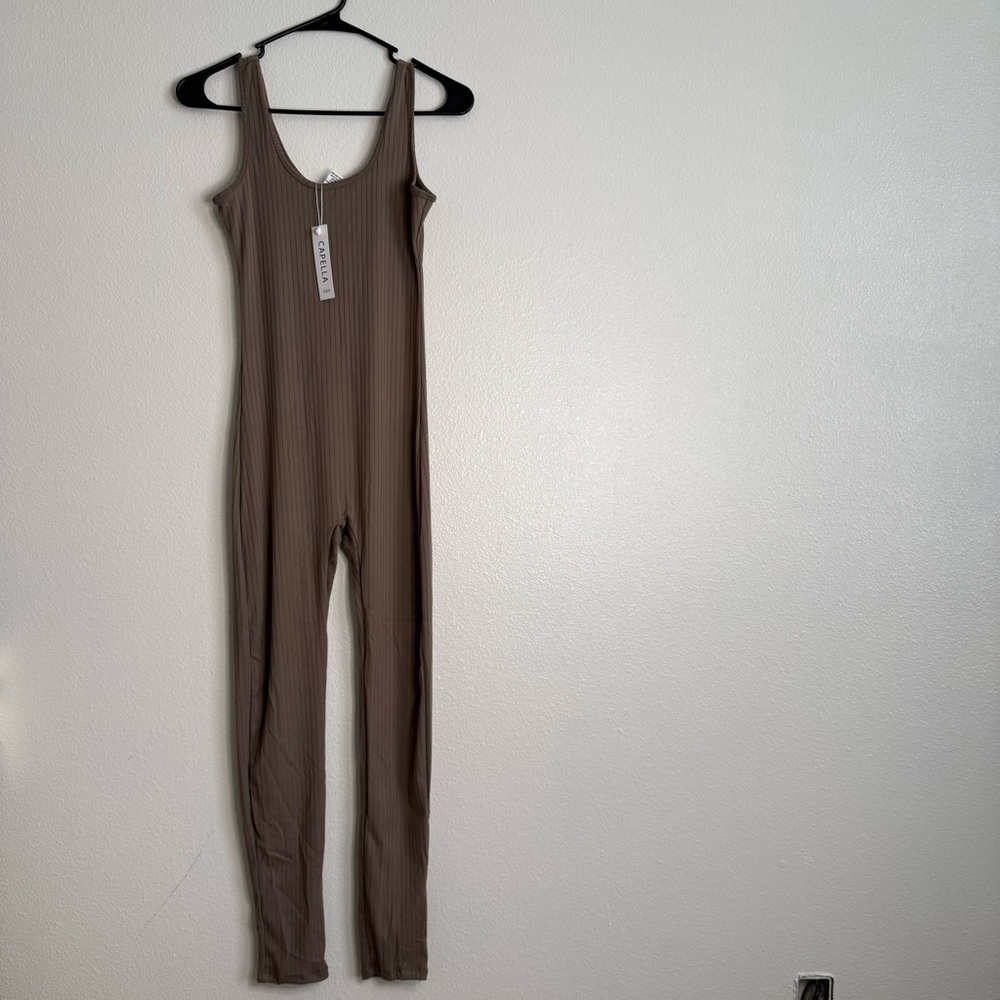 NWT Taupe Bodycon Jumpsuit (Box F) - Picture 2 of 7